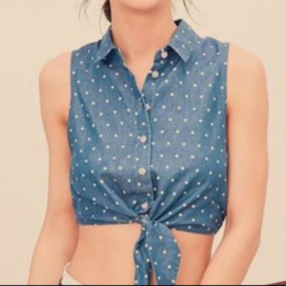 NWT Crop Jean Shirt